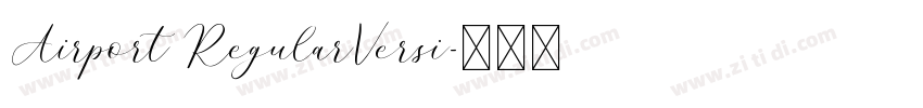 Airport RegularVersi字体转换